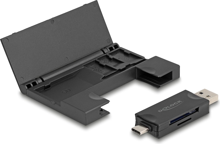 Image du produit Delock Lecteur de cartes USB 5 Gbps USB Type-C / Type-A pour SD et (Type B)
