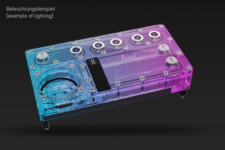 Actual product image Alphacool Core Distro Plate 240 Left VPP/D5