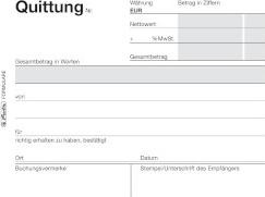 Actual product image Herlitz Receipt pad A6 401 50pcs. (50 x)