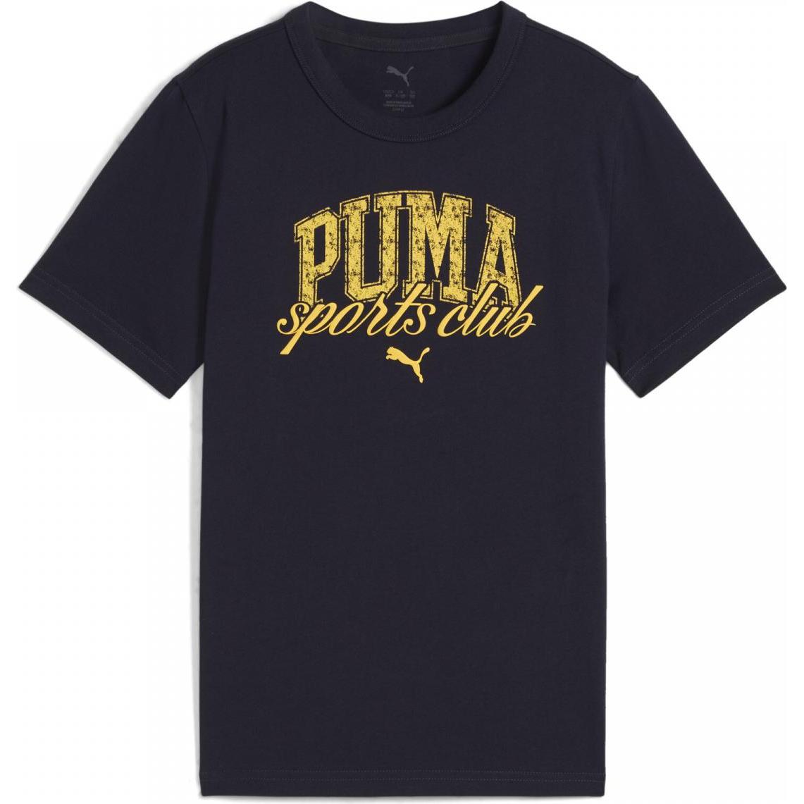 Puma, Jungen, Sportshirt, CLASS Graphic Tee B (128), Braun, 128