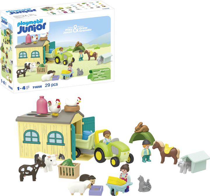 Image du produit Playmobil Aventure à la ferme Tracteur (71656, Playmobil 1.2.3)