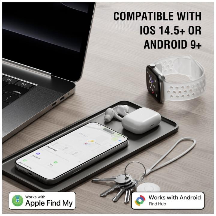 Produktbild 4smarts Standort-Finder SkyTag Duo 4er Set white (Android, iOS)