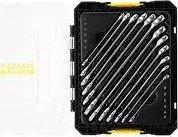 Actual product image Stanley Combination wrench set 12 pieces (6 mm, 12 mm, 14 mm, 16 mm, 10 mm, 7 mm, 17 mm, 11 mm, 15 mm, 8 mm, 9 mm, 13 mm)