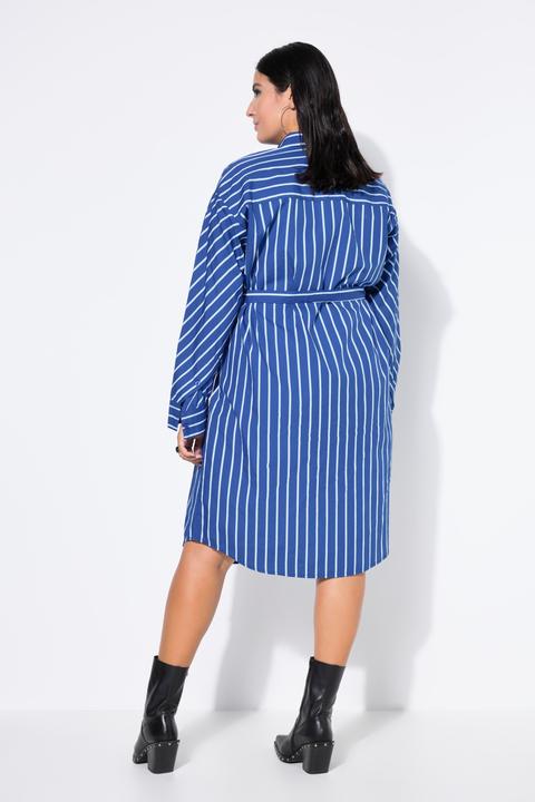 Immagine prodotto Studio Untold Abito midi chemisier a righe dal taglio oversize (54)