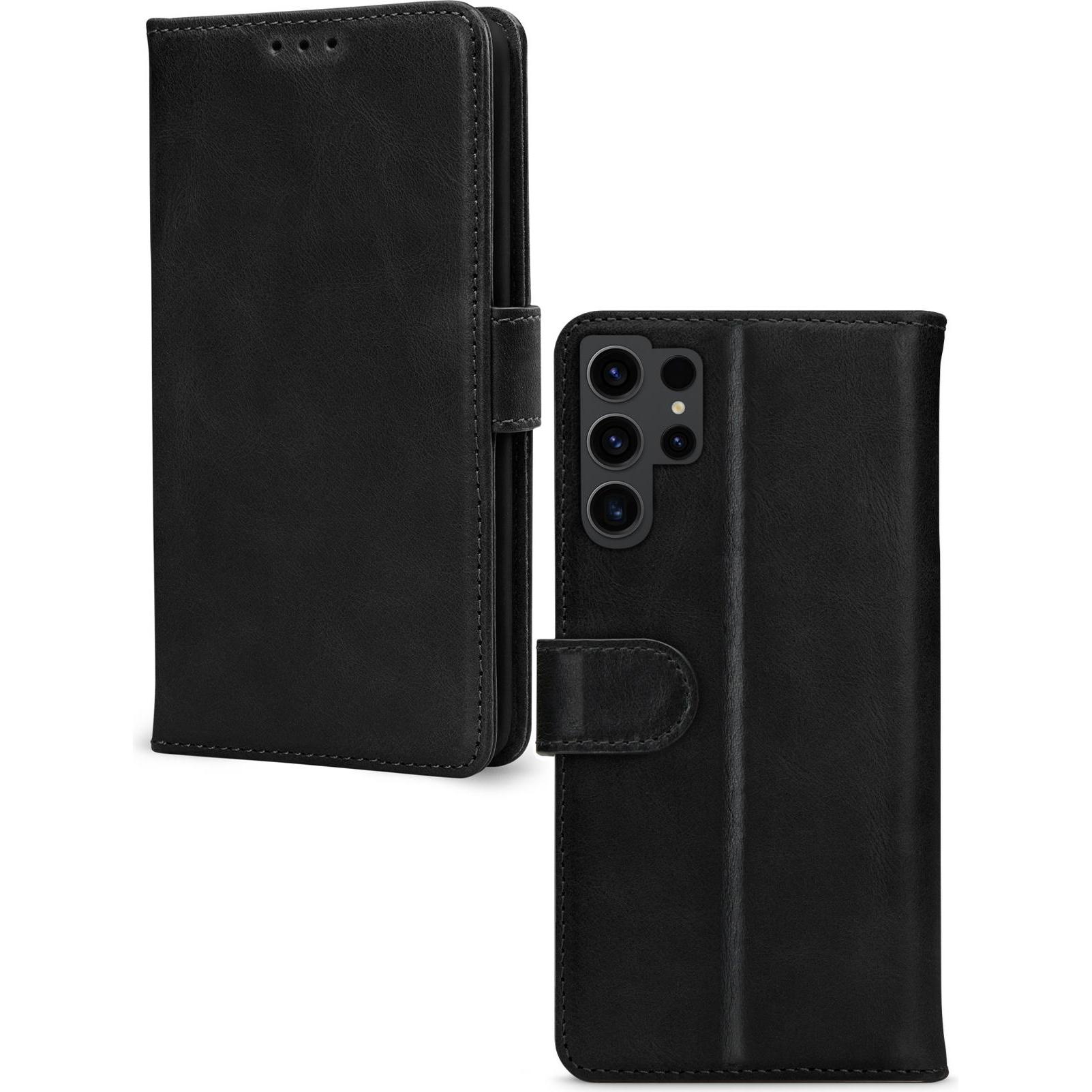 Mobilize Portemonnaie aus Leder (Samsung Galaxy S23 Ultra), Smartphone Hülle, Schwarz
