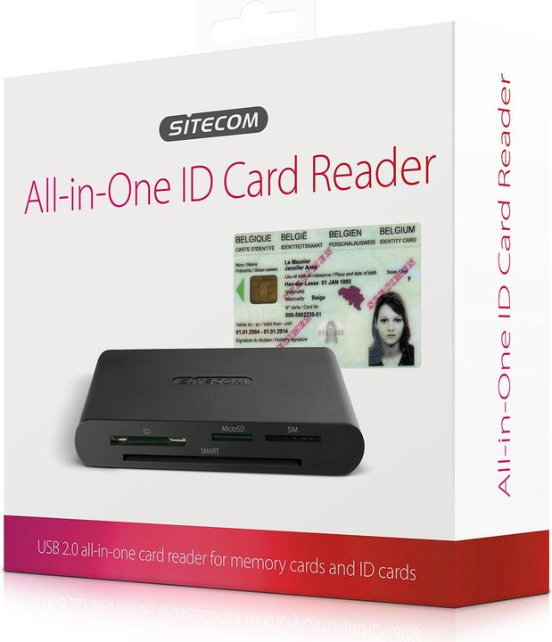 Actual product image Sitecom MD-065 USB 2.0 All-in-One ID Card Reader (Micro USB)