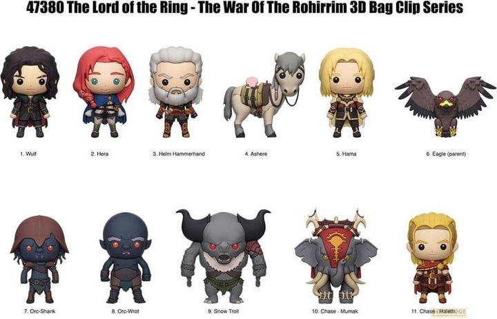 Image du produit Monogram Int. Seigneur des Anneaux : La Bataille des Rohirrim 3D Pendentif de poche en PVC Display (24)