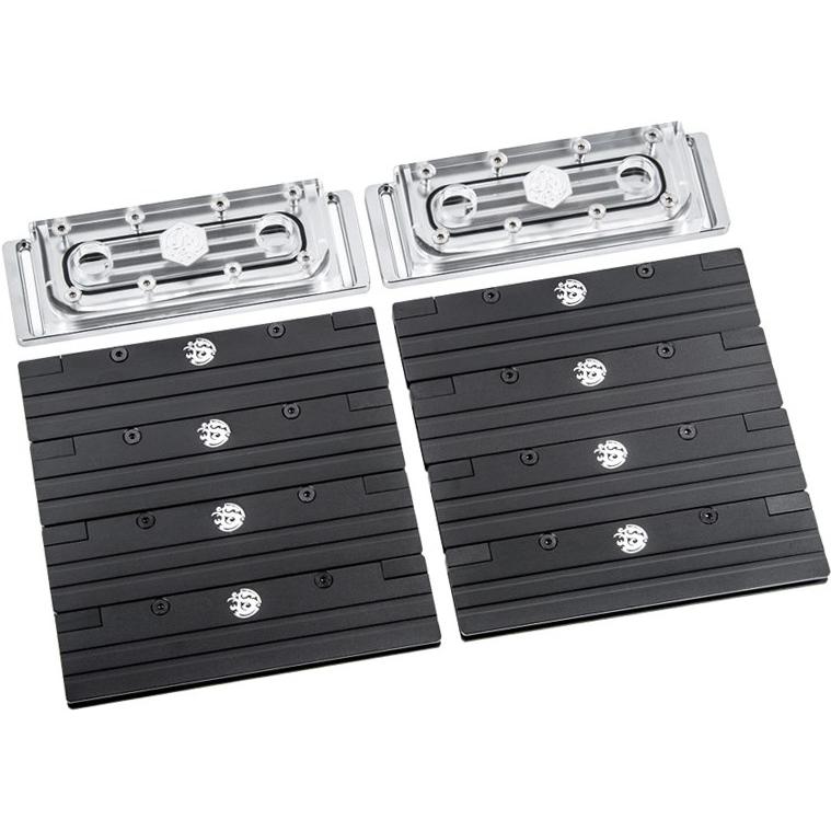 Thumbnail - Bitspower Arbeitsspeicherkühler, ARGB - transparent 8er-Pack, Speicher Wasserkühler