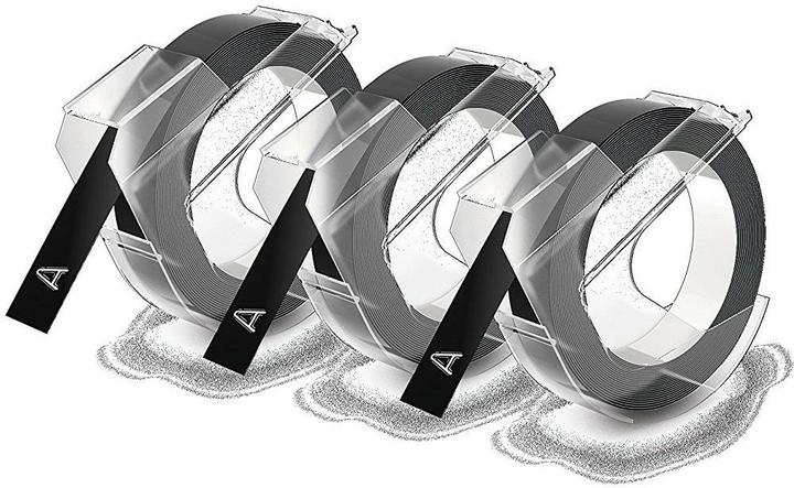 Produktbild Dymo Prägeband 3D (0.90 cm, Schwarz)