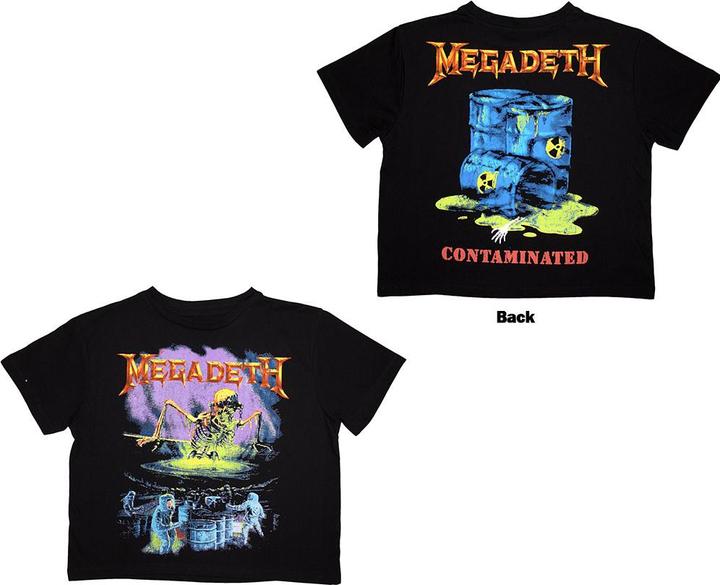 Produktbild Megadeth Contaminated Back Print Crop Top (Girlie) (S)