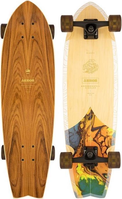 Skateboard Cruiser Arbor Groundswell Sizzler 30,5" – 8,625" De Large, 7 Plis