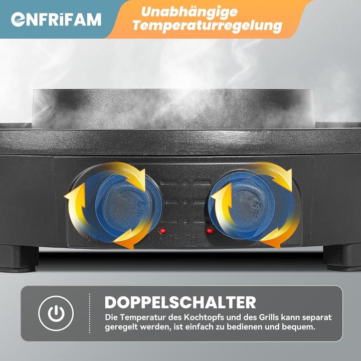 Produktbild Enfrifam Hot Pot & Raclette Grill