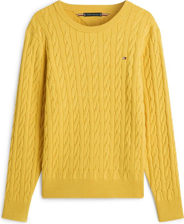 Image du produit Tommy Hilfiger Pull col rond en coton classique à torsades (XS)