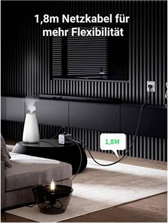 Image du produit Ugreen Cube CD268 (1x, CEE 7/4, USB-A, USB-C, 1.80 m)