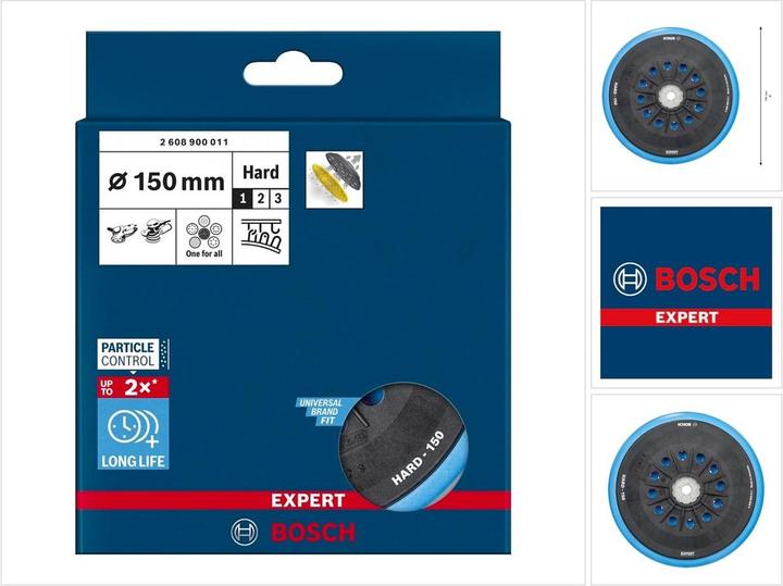 Produktbild Bosch Professional Zubehör EXPERT Multihole Stützteller für Bosch, 150 mm, hart (Grob)