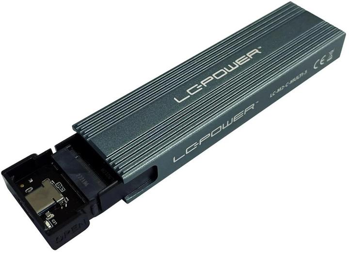 Produktbild LC-Power M.2 LC-M2-C-MULTI-3 USB3.2 M.2-SSD-Gehäuse (NVMe & SATA)