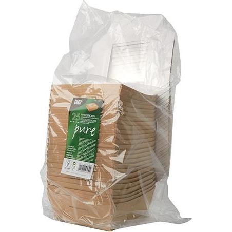 Thumbnail - Papstar, Einweggeschirr, 86575 Einweg-Lebensmittelbehälter Karton, Polylactid (PLA) (25 x)