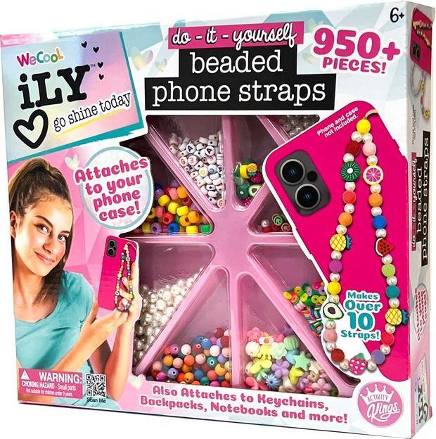 Make it Real WCOOL DIY set Beaded Phone Straps