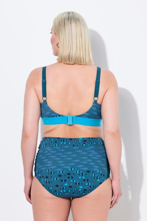 Produktbild Ulla Popken Bikini, Fische, ohne Softcups, Träger verstellbar (48)