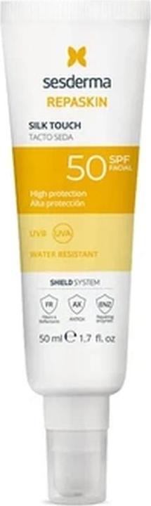 Sesderma Repaskin Gesichtsbehandlung Spf50 Silk Touch 50ml (Sonnencreme Gesicht, SPF 50, 50 ml)