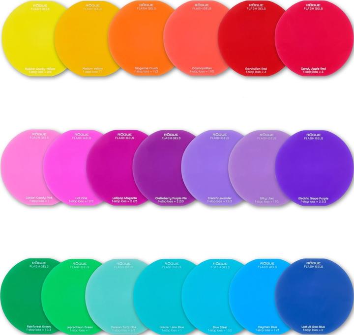 Rogue Round Flash Gels - Ultimate Portrait Collection (RRFGELP) (Flash diffuser)