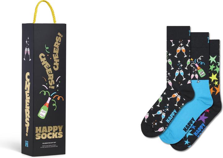 Immagine prodotto Happy Socks 3-Pack Celebrations Socks Gift Set (confezione da 3, 41 - 46)