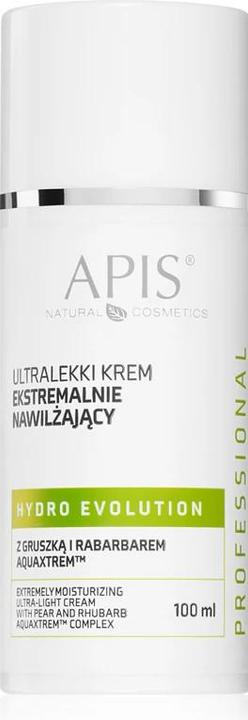 Actual product image Apis Natural Cosmetics APIS Hydro Evolution Moisturising Ultra-Light Cream ultralekki krem nawilżający z gruszką i rabarbar (100 ml)