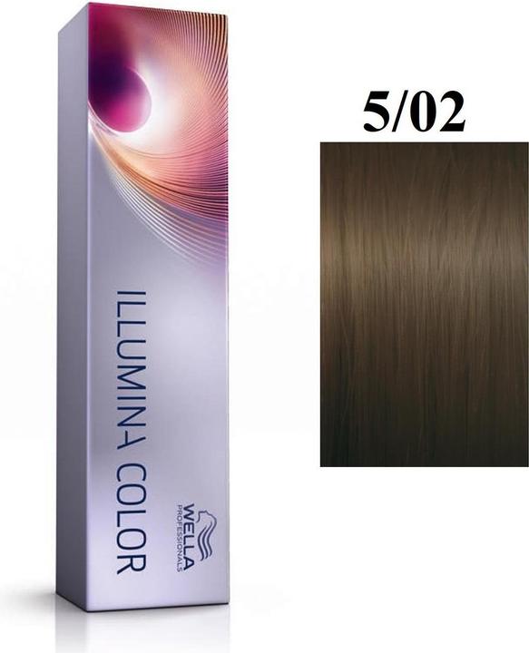 Produktbild Wella Illumina Color Permanentes Haarfärbemittel 5/02 Matte Natural Light Chestnut 60ml (5/02 Matte Natural Light Chestnut)