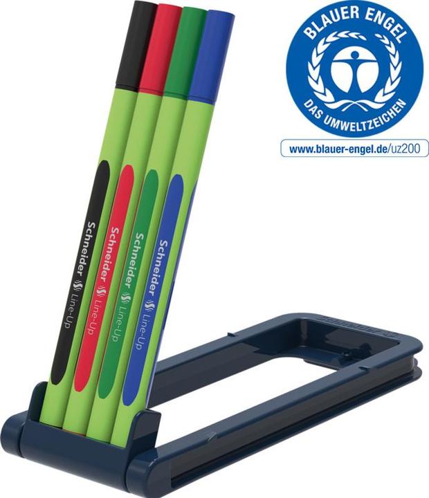 Actual product image Schneider Fineliner Line-Up - case of 4 pcs. (Multicoloured, 4x)