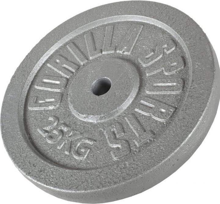 Immagine prodotto Gorilla Sports Peso piastra in argento fuso 0,5-30 KG (1 x 25 kg)