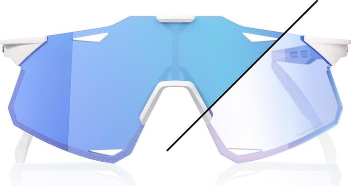 Actual product image 100% HYPERCRAFT LE - Bastille (Pearl White Glitter, Blue Mirror Photochromic)