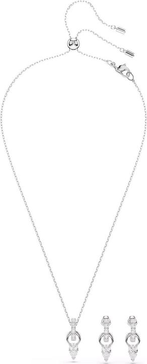 Immagine prodotto Swarovski Mesmera Set Tropfenschliff Rundschliff Weiss Rhodiniert (Metallo Swarovski)
