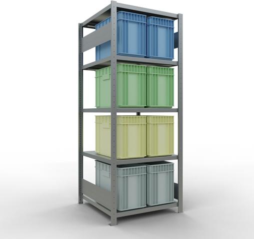 Actual product image Schulte Lagertechnik MULTIplus250 basic racking system with length ledgers