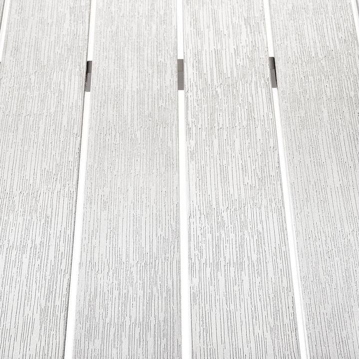 Produktbild Beliani Gartentisch Aluminium weiss 180 x 90 cm VERNIO (90 cm)