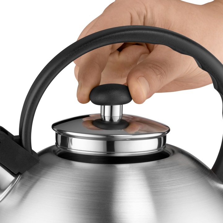 WMF Orbit Wasserkessel / Wasserkocher Induktion / Teekocher 1,5l, Cromargan Edelstahl (1.50 l)