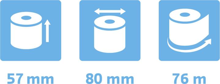 Image du produit Exacompta Rouleau de caisse thermique 57x80mm 76m
