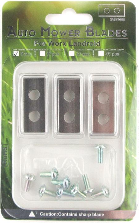 Immagine prodotto PhoneLook Set di lame di ricambio per il tosaerba robotico Worx / Landroid (9x, viti incluse)