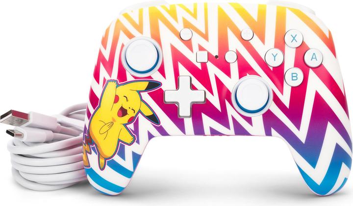 Produktbild PowerA Enhanced Wireless Controller Vibrant Pikachu (Switch OLED, Switch Lite, Switch)