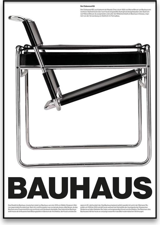 Plakativ BAUHAUS B3 Poster A2 (59.4 x 42 cm)
