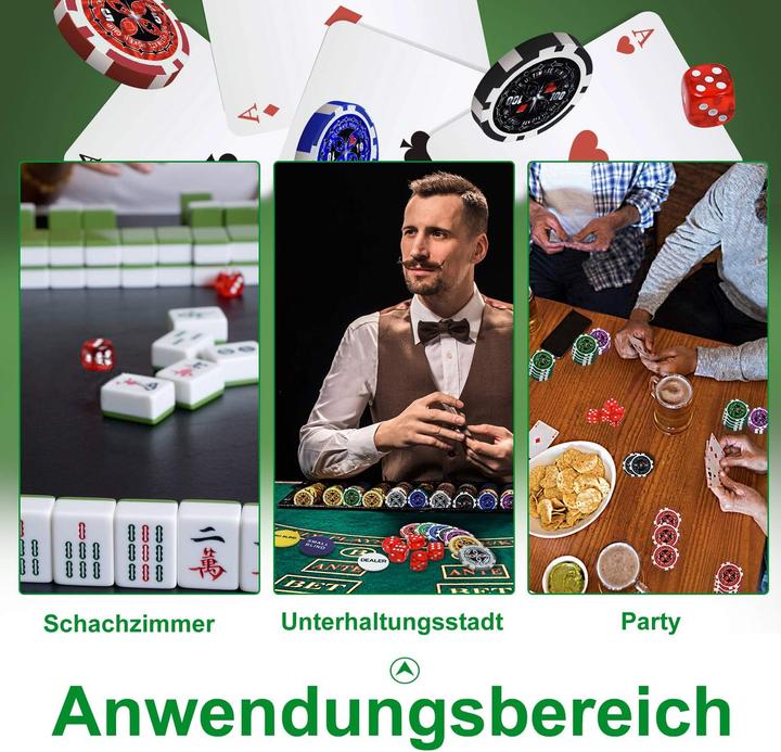 Immagine prodotto Uisebrt Pokerkoffer Set mit 500 Chips
