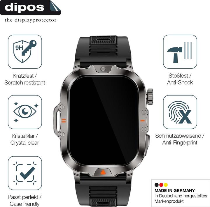 Actual product image Dipos Anti-Shock Screen Protector Clear