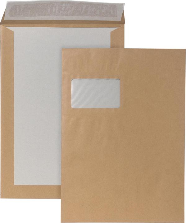 50 Pezzi Buste Spedizione Din A4 C4 Braun Senza Finestra Lembo Adesivo Buste Hk - Foto 6