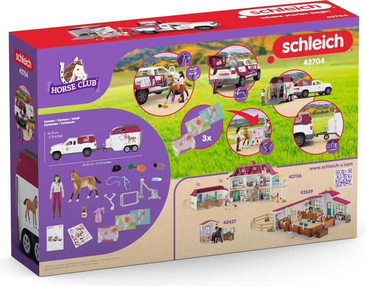 Actual product image Schleich Mobile Tierärztin mit Anhänger