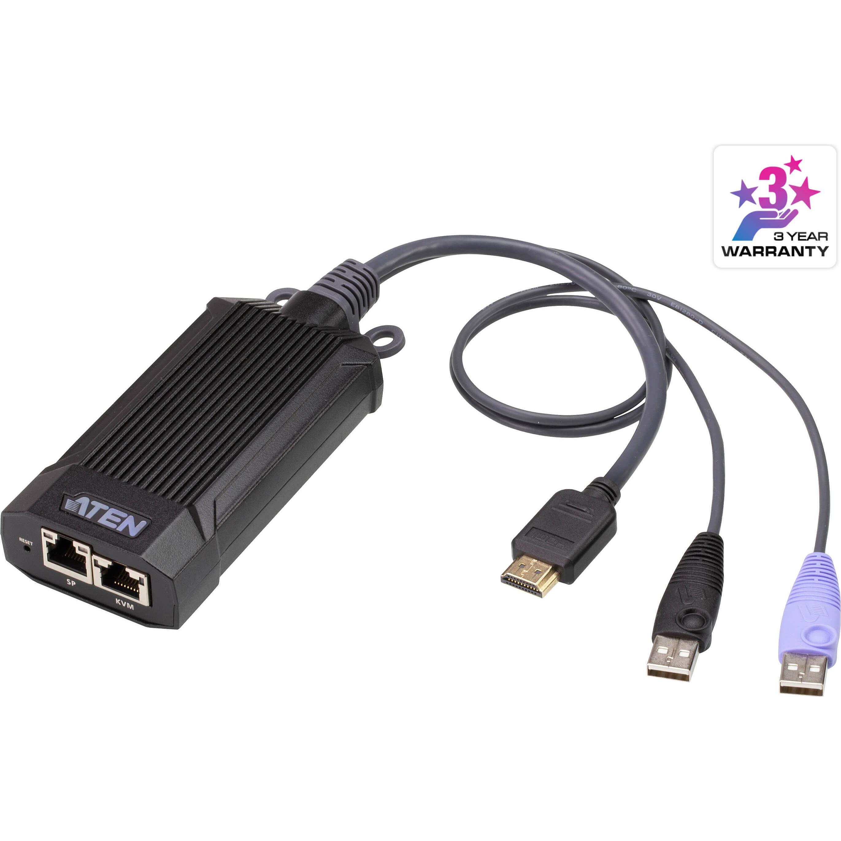 Aten HDMI USB KVM DigiProcessor, KVM Switch, Schwarz