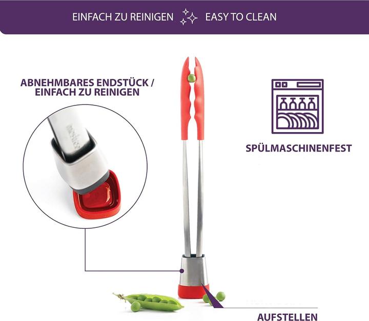 Produktbild Mastrad Küchenzange Express Edelstahl & Silikon 28cm grün