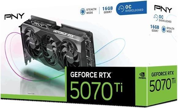 Productafbeelding PNY GeForce RTX 5070Ti 16GB OC Triple Fa (16 GB)