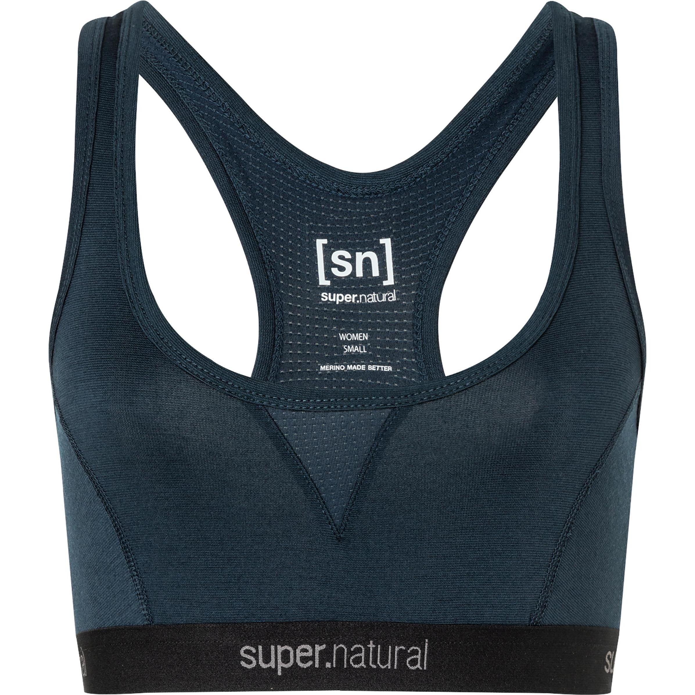 Super Natural, Sport-BH, Women's Tundra 220 Semplice Bra (XS), Blau, XS