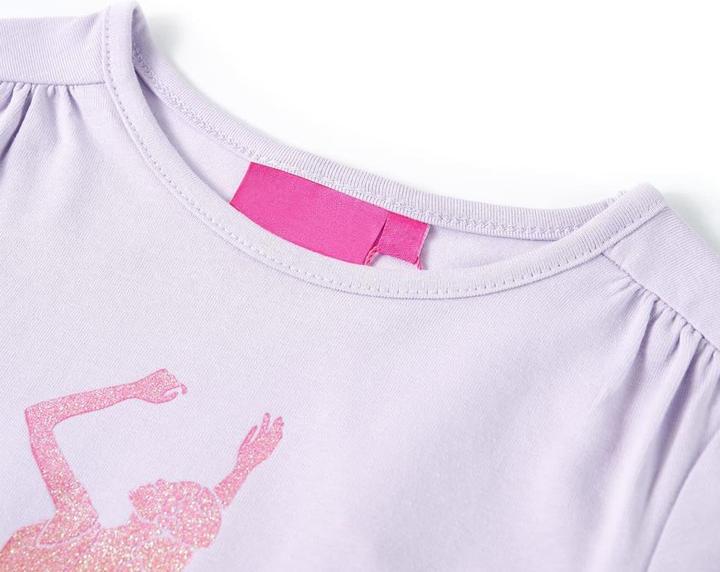 Produktbild VidaXL Kinder-Langarmshirt Helllila 104,Material: 95 % Baumwolle. 5 (104)