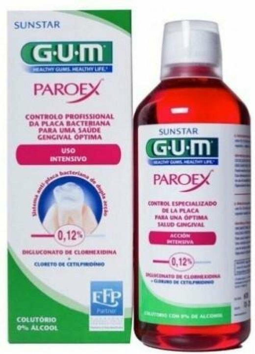 Productafbeelding GUM SUNSTAR PAROEX Mondspoeling 0,12 % chloorhexidine (300 ml, Mondwater)