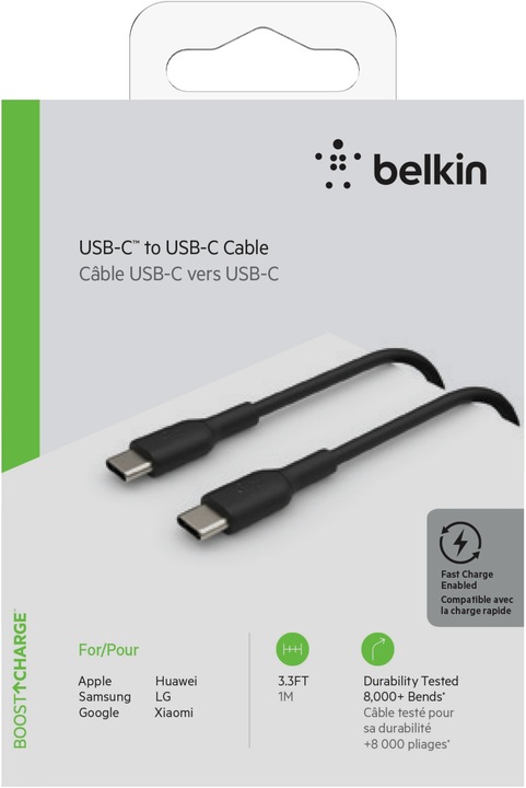 Actual product image Belkin USB C—Usb C (1 m, USB 2.0)